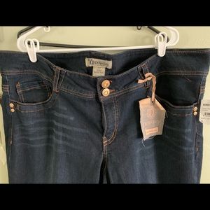 Democracy Rebel Barely Boot Blue Jeans  24